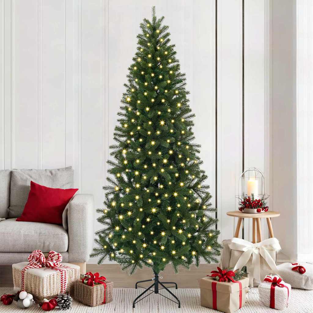 vidaXL Kunstkerstboom met 150 LED met standaard Groen 120 cm PE en PVC