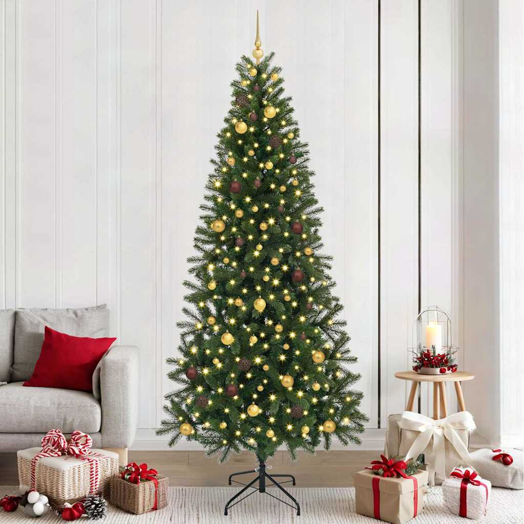 vidaXL Kunstkerstboom met 150 LED met standaard Groen 120 cm PE en PVC