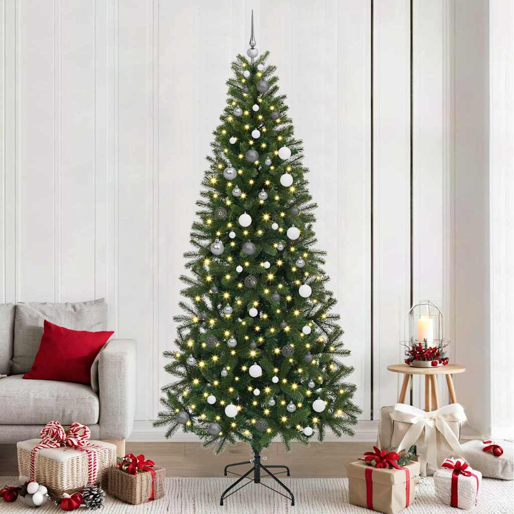 vidaXL Kunstkerstboom met 150 LED met standaard Groen 120 cm PE en PVC