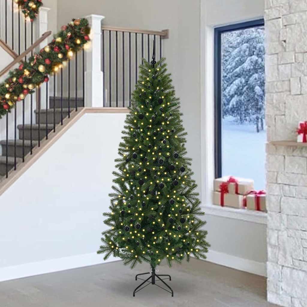 vidaXL Kunstkerstboom met 150 LED met standaard Groen 120 cm PE en PVC