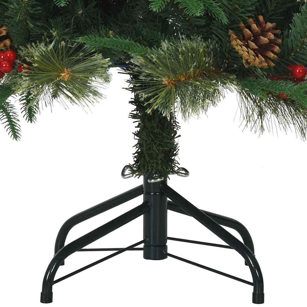 vidaXL Kunstmatige Hinged Kerstboom met 150 LED Groen 120 cm PE en PVC