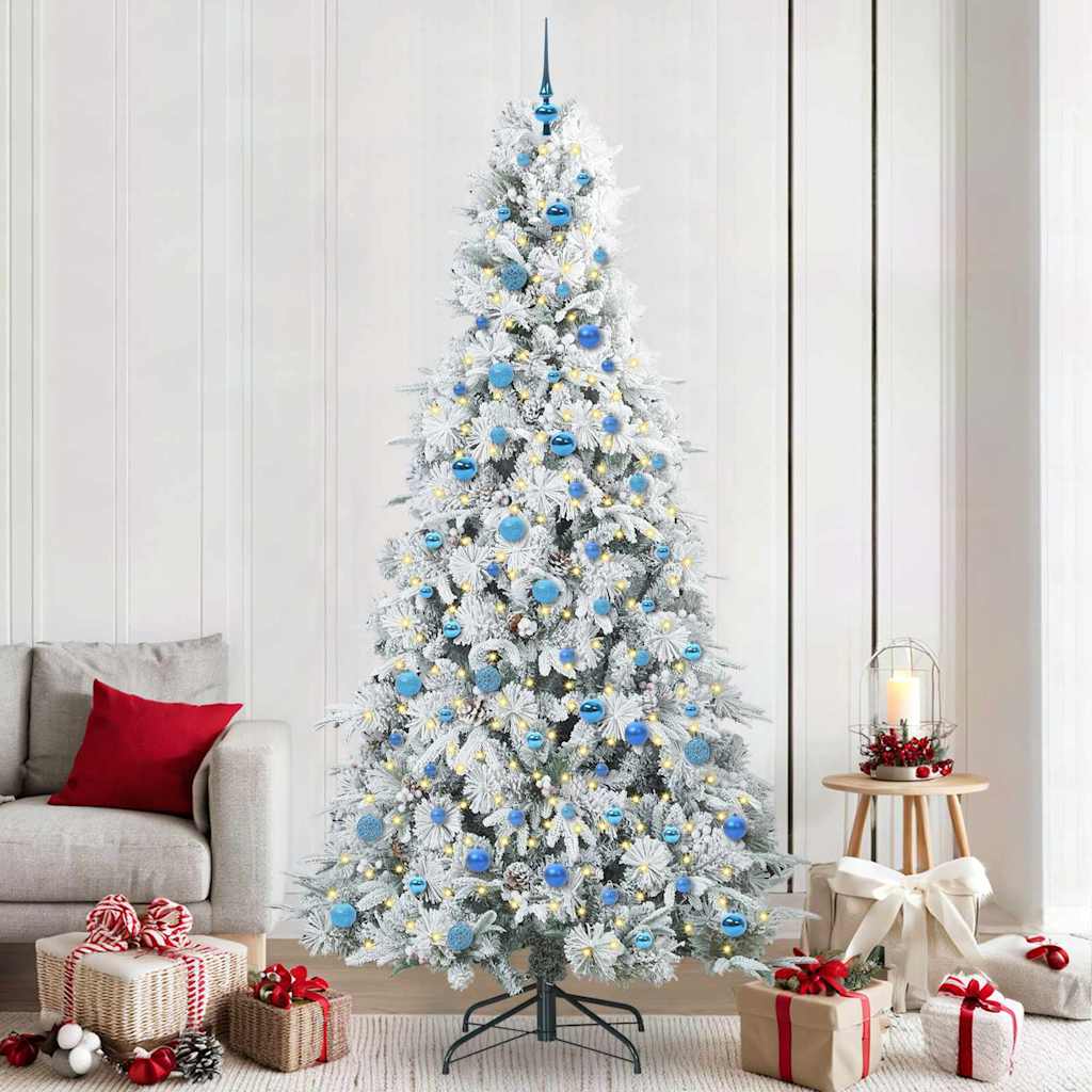 vidaXL Kunstmatige Hinged Kerstboom met 150 LED Groen 120 cm PE en PVC
