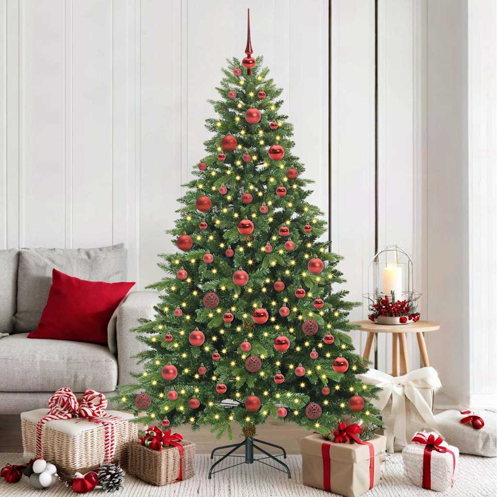 vidaXL Kunstkerstboom met 150 LED met standaard Groen 150 cm PE en PVC