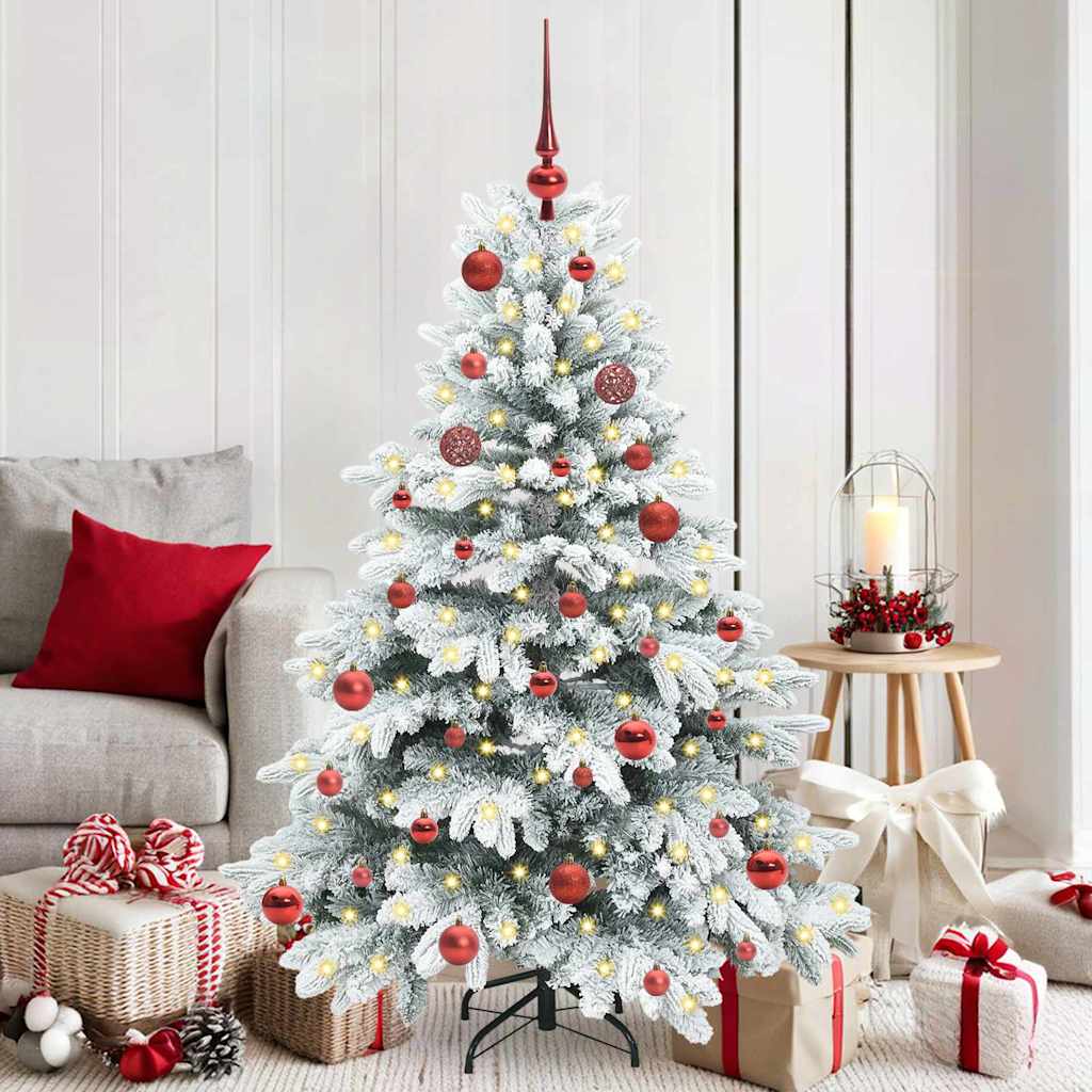 vidaXL Kunstkerstboom met 150 LED met standaard Groen 150 cm PE en PVC