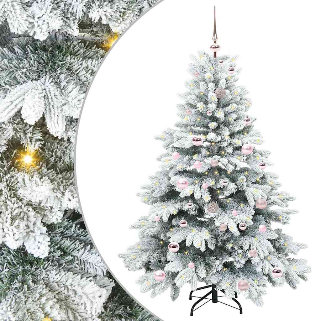 vidaXL Kunstkerstboom met 150 LED met standaard Groen 150 cm PE en PVC