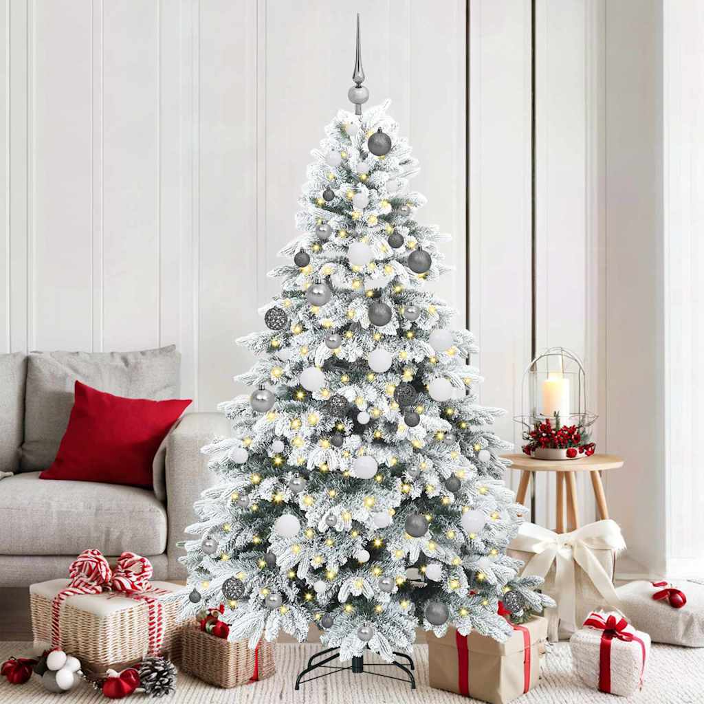vidaXL Kunstkerstboom met 150 LED met standaard Groen 150 cm PE en PVC