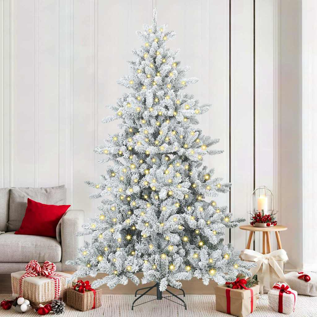 vidaXL Kunstmatige Hinged Kerstboom Groen 150 cm PVC en Staal