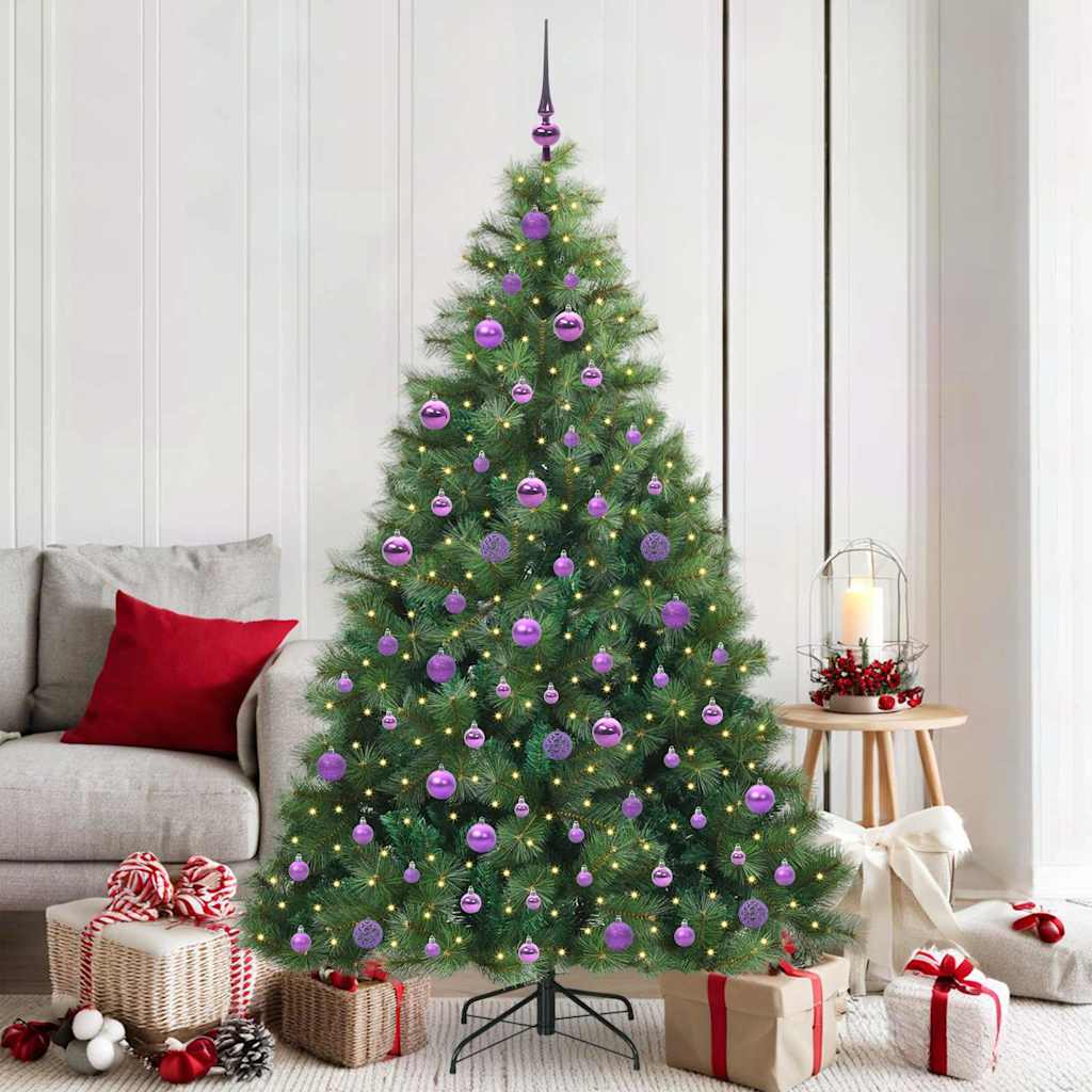 vidaXL Kunstkerstboom met 150 LED met standaard Groen 120 cm PE en PVC