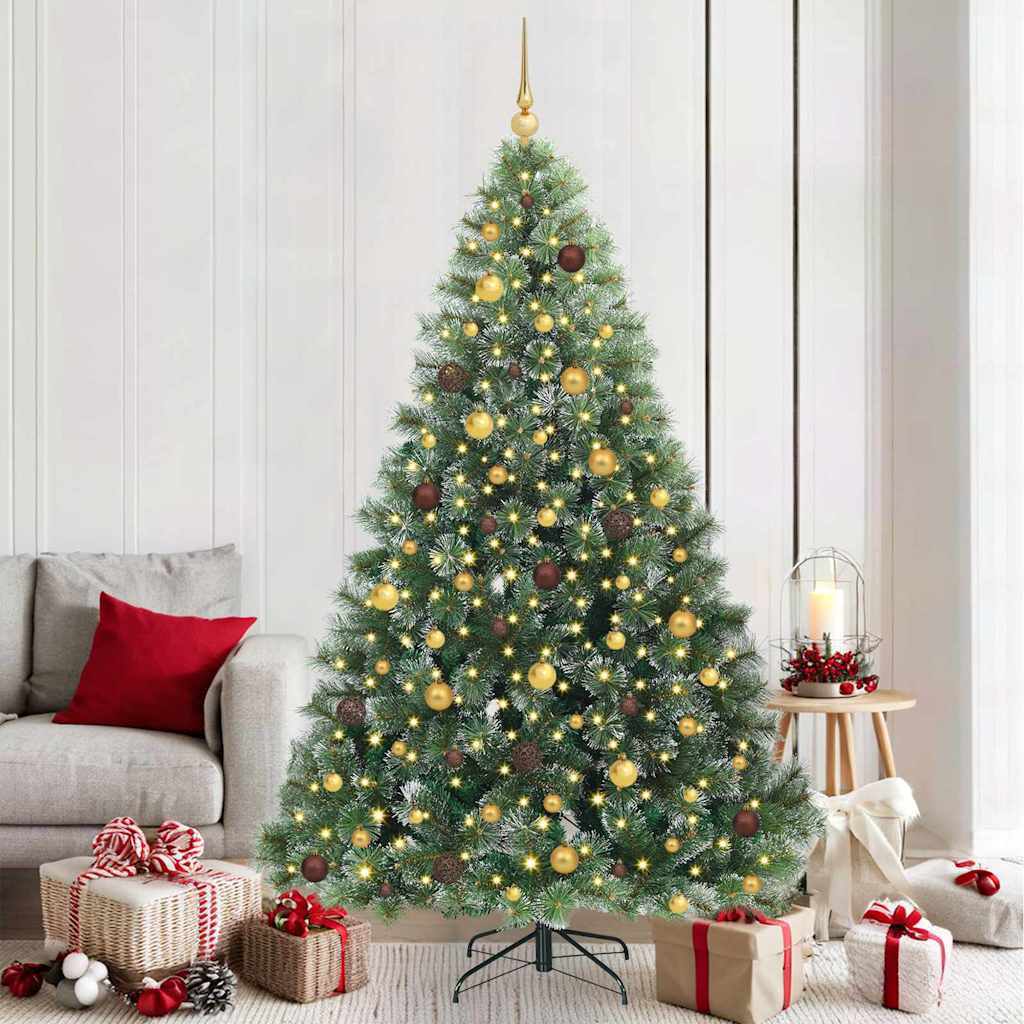 vidaXL Kunstkerstboom met 150 LED met standaard Groen 120 cm PE en PVC
