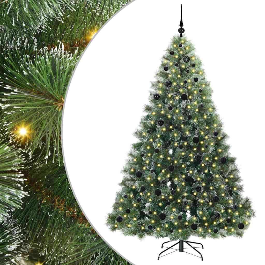 vidaXL Kunstkerstboom met 150 LED met standaard Groen 120 cm PE en PVC