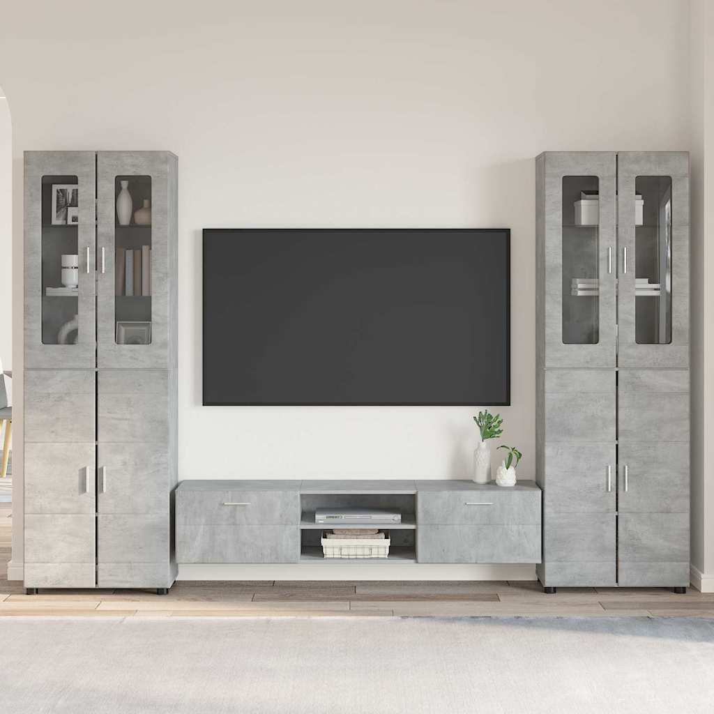 vidaXL Highboard met plank FLORIN Wit 60 x 35 x 182 cm Bewerkt hout