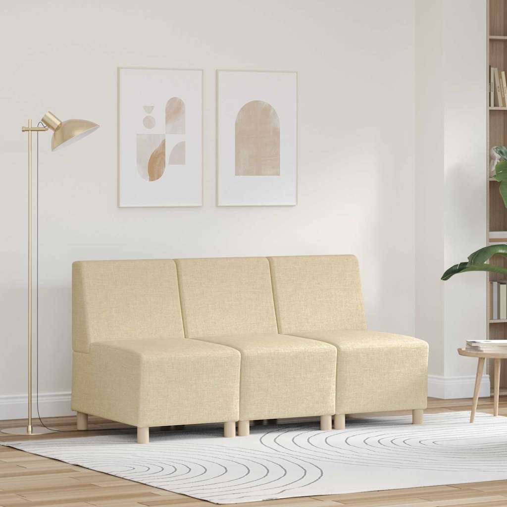 vidaXL Modulaire Sofa Eenheid Armless 2 pcs Lichtgrijs 55 x 74 x 82 cm