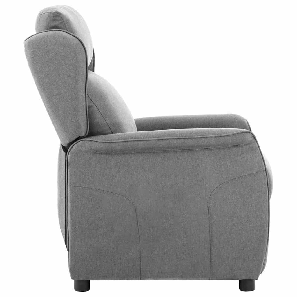 vidaXL Ligstoel Lichtgrijs 66,5 x 94 x 101,5 cm Polyester