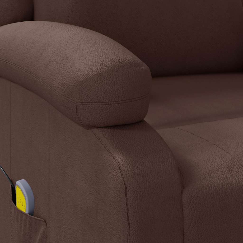 vidaXL Massagestoel kunstleer zwart