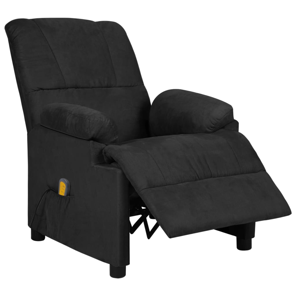 vidaXL Massage Chair Light Gray Microfiber