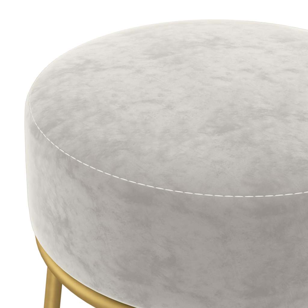 vidaXL Hocker rond fluweel groen