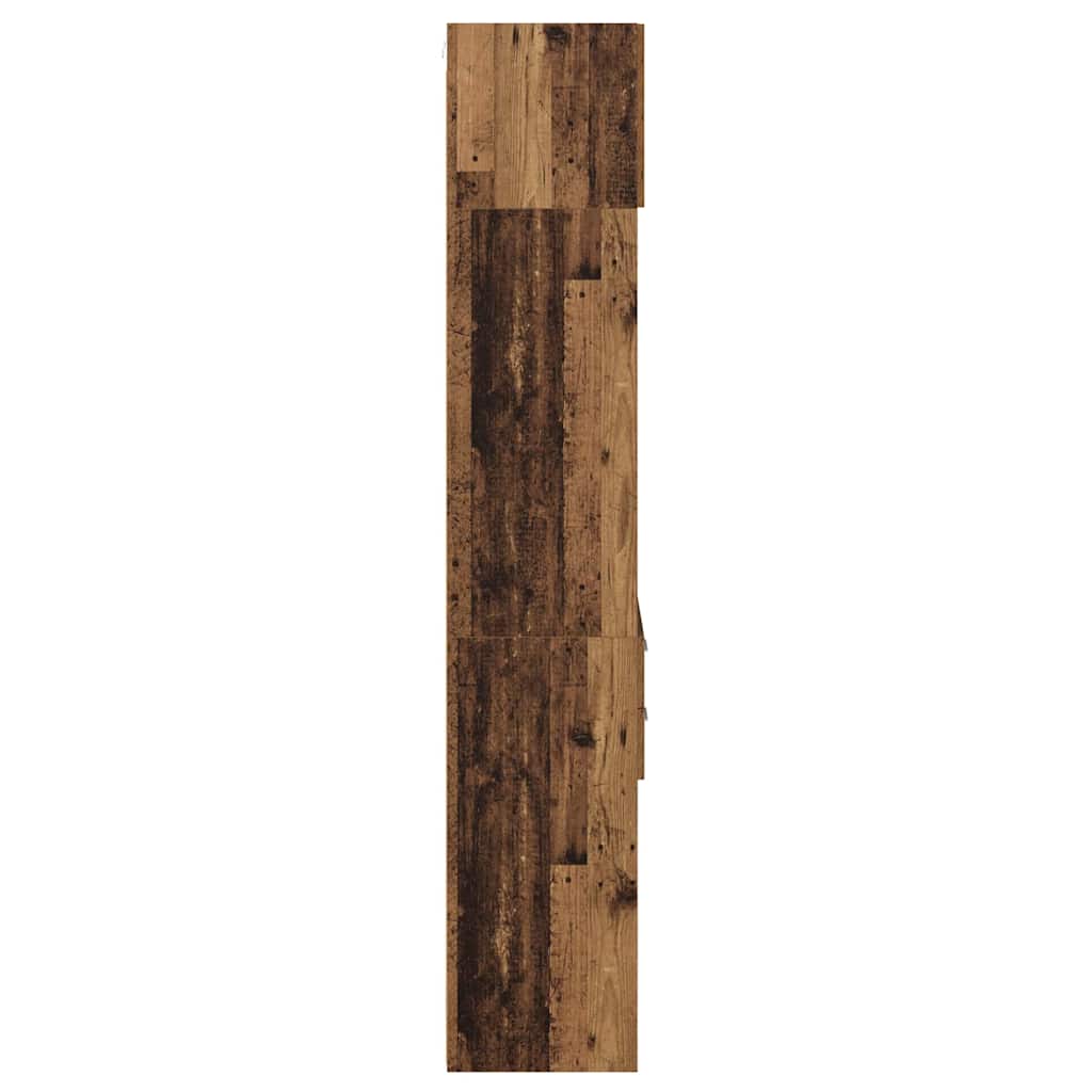 vidaXL Highboard with Drawer Old Wood 50 x 42.5 x 225 cm Engineered Wood