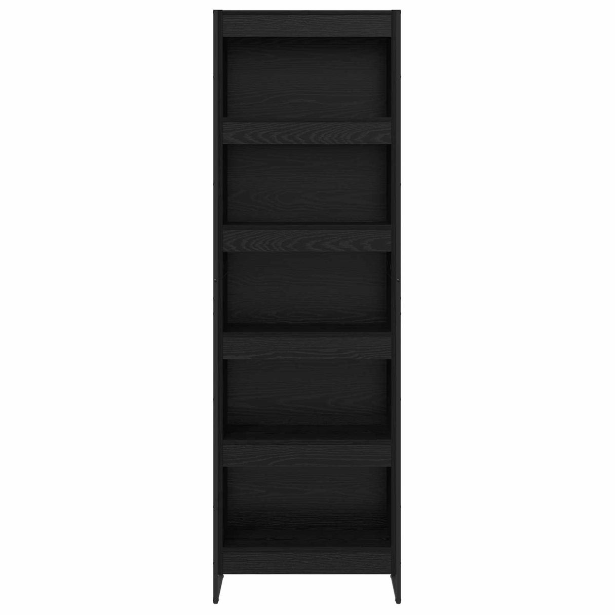 vidaXL Bookcase 2 pcs Black Oak 80 x 30 x 155 cm Engineered wood