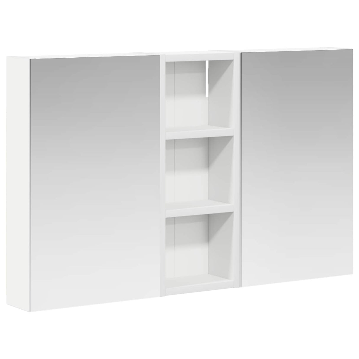 vidaXL Badkamerkast set met plank 3 pcs 80 x 10,5 x 50 cm Bewerkt hout