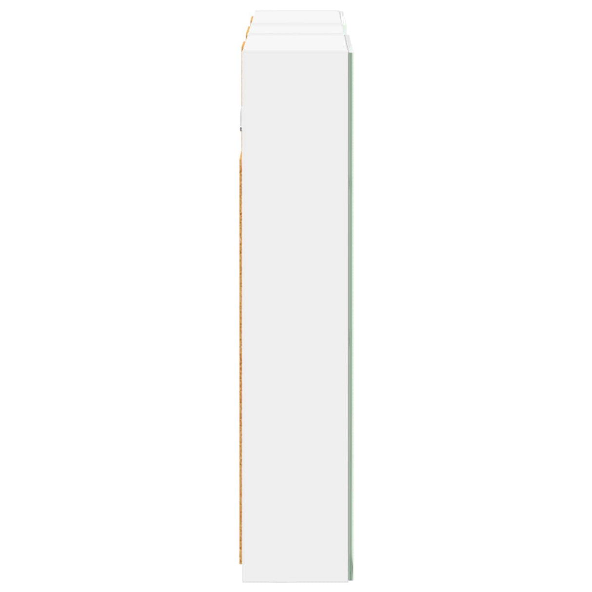 vidaXL Badkamerkast set met plank 3 pcs 80 x 10,5 x 50 cm Bewerkt hout