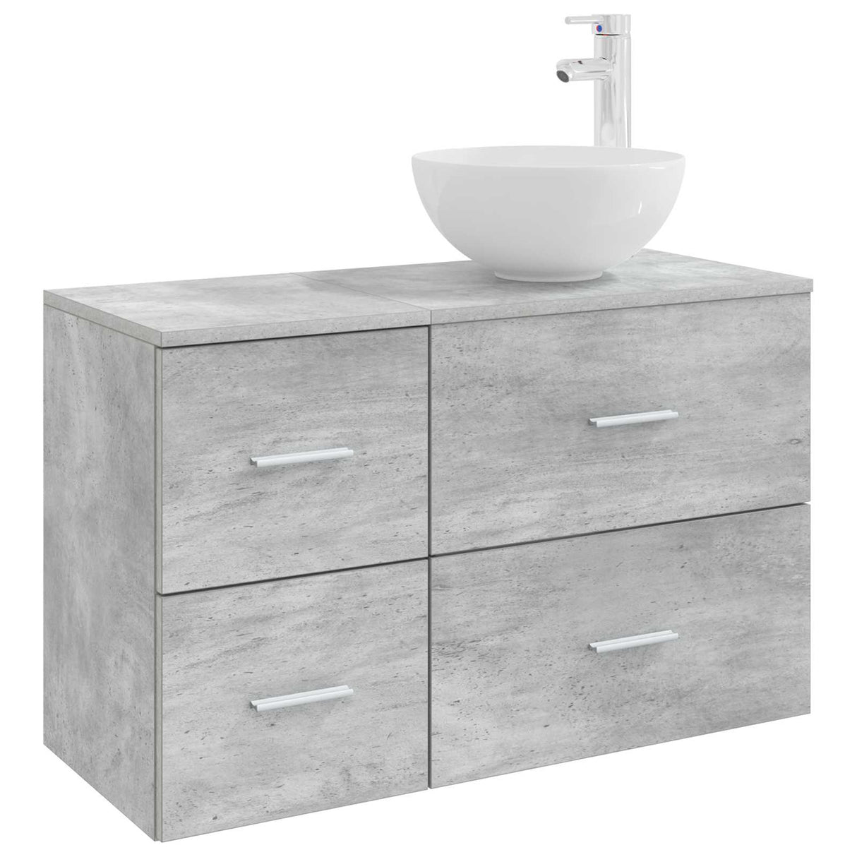 vidaXL Badkamermeubel Set 2 pcs Wit Bewerkt hout
