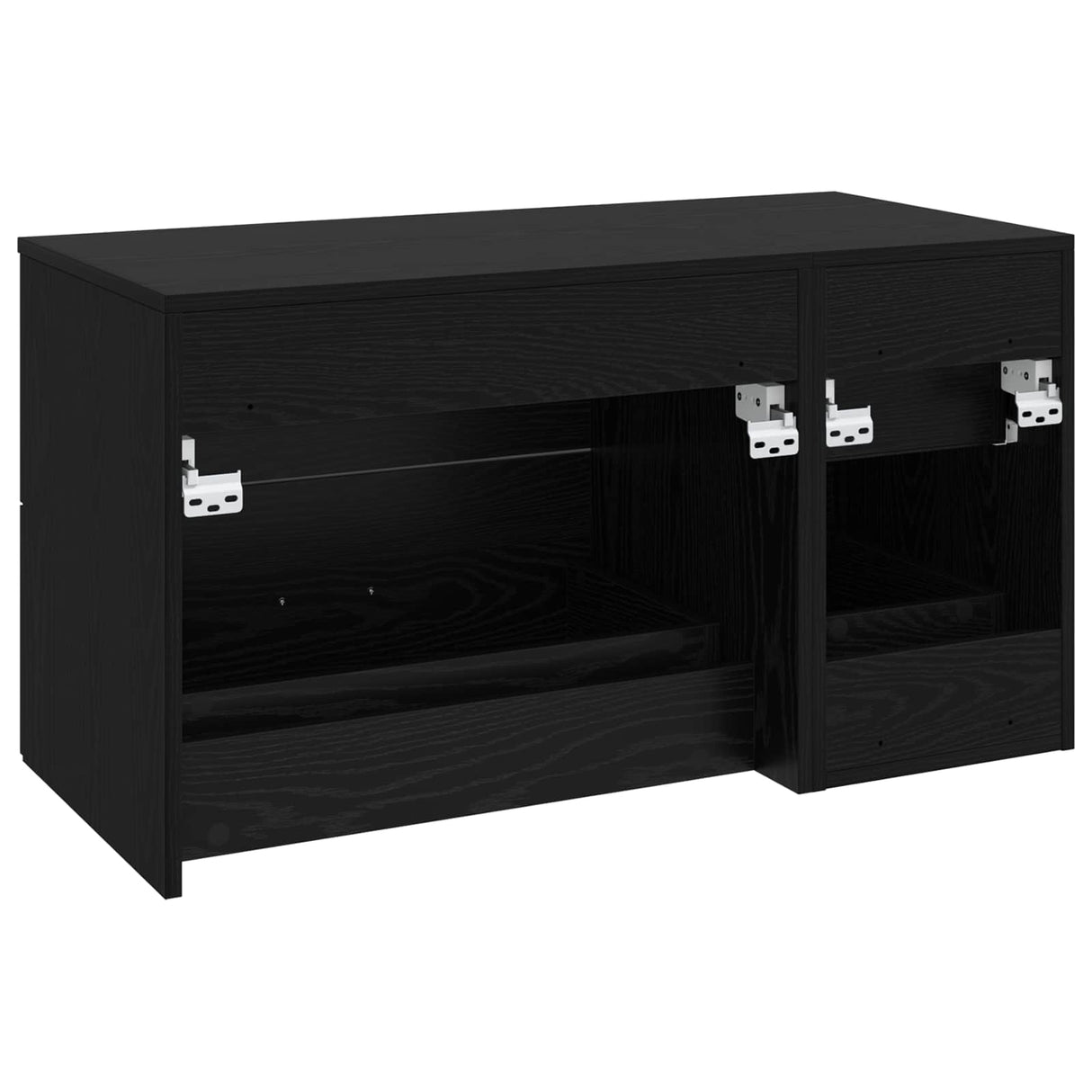vidaXL Badkamermeubel Set 2 st Wit Bewerkt hout