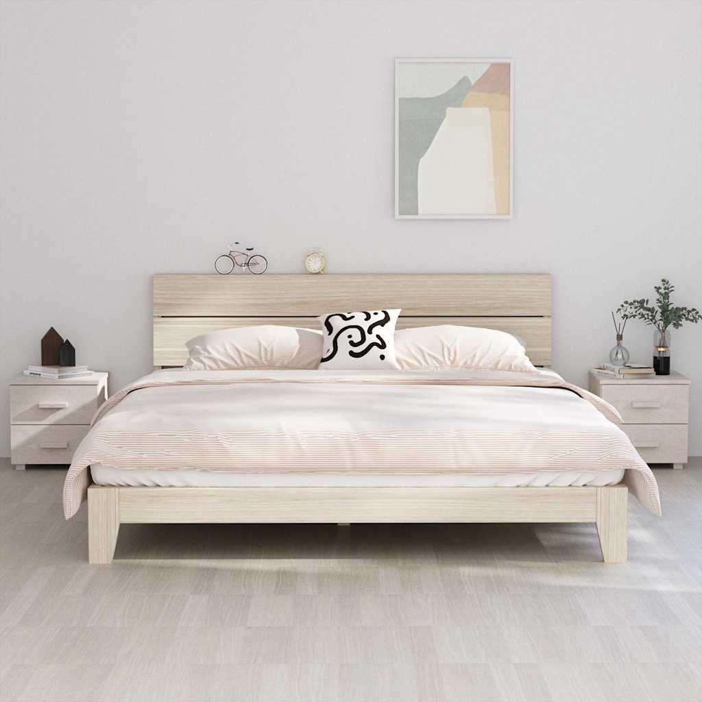 vidaXL Nachtkastje HAMAR 40x35x44,5 cm massief grenenhout honingbruin