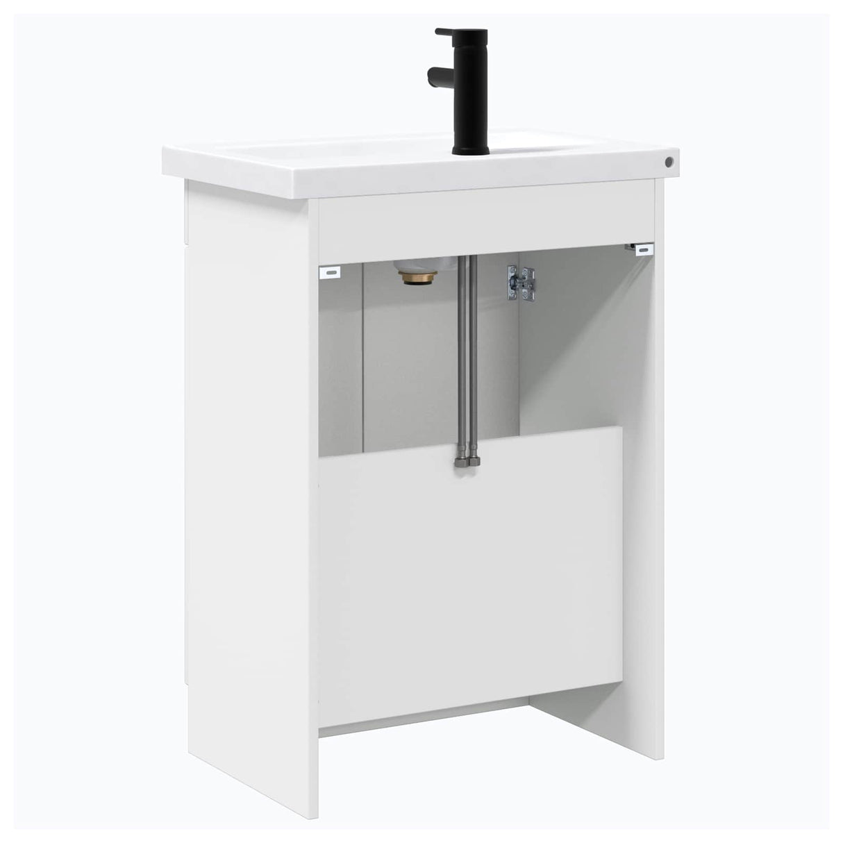 vidaXL Badkamermeubel Set Wit 56 x 37,5 x 81 cm Bewerkt hout