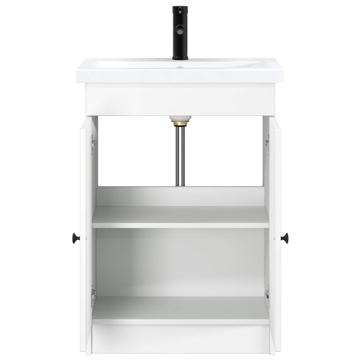 vidaXL Badkamermeubel Set Wit 56 x 37,5 x 81 cm Bewerkt hout