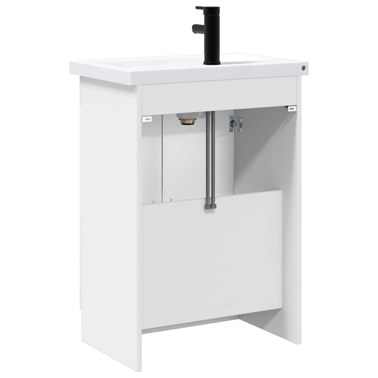vidaXL Badkamermeubel Set Wit 56 x 37,5 x 81 cm Bewerkt hout