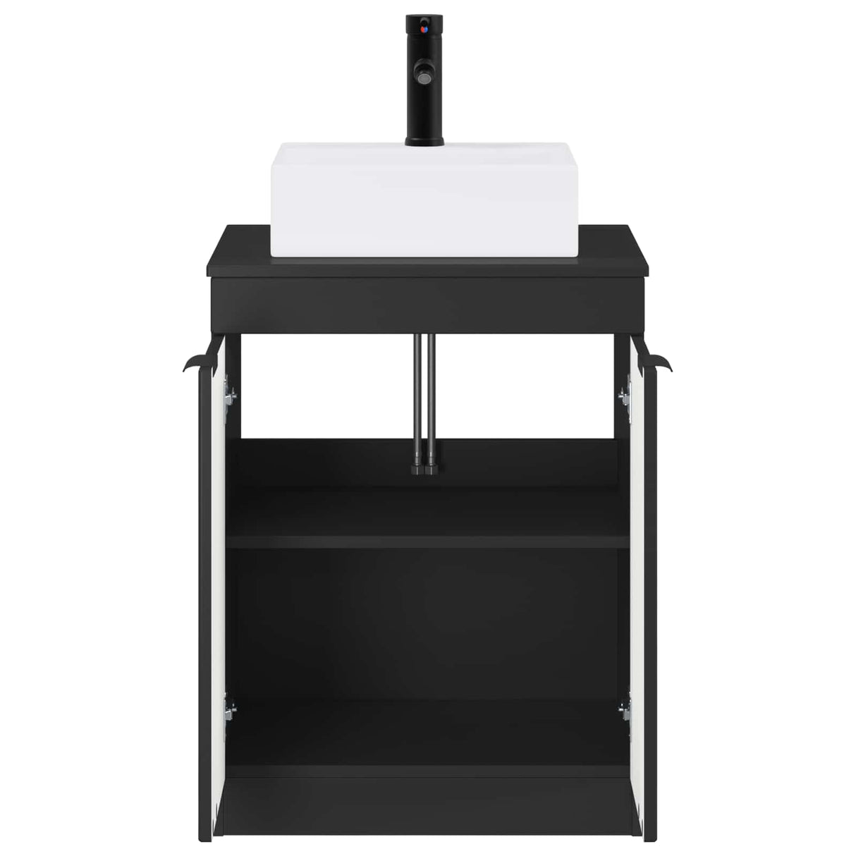 vidaXL Bathroom Vanity Set White Engineered Wood