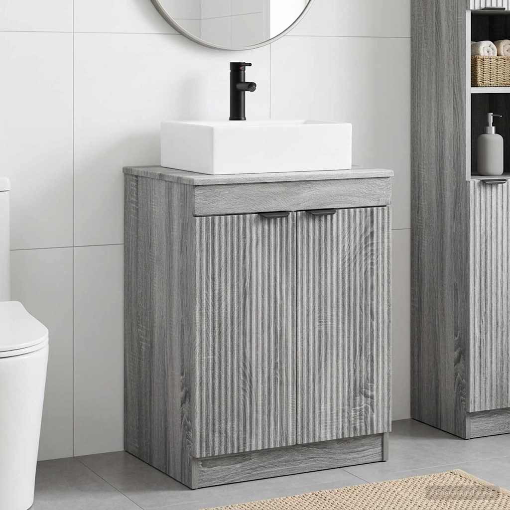 vidaXL Bathroom Vanity Set White Engineered Wood