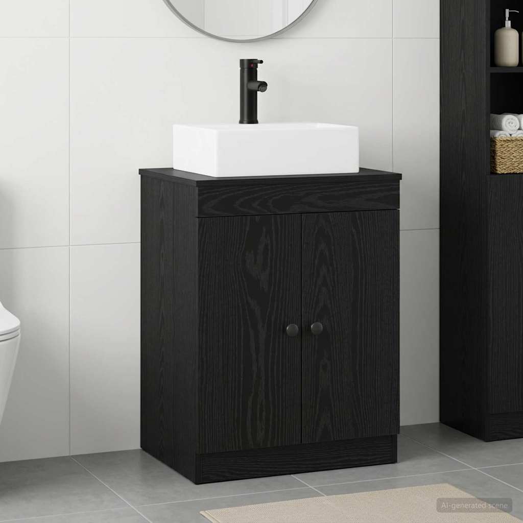 vidaXL Badkamermeubel Set Wit Bewerkt hout
