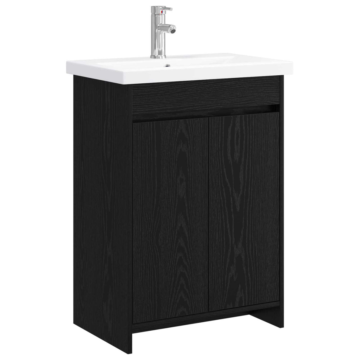 vidaXL Badkamermeubel Set Wit 61 x 40 x 84,5 cm Bewerkt hout