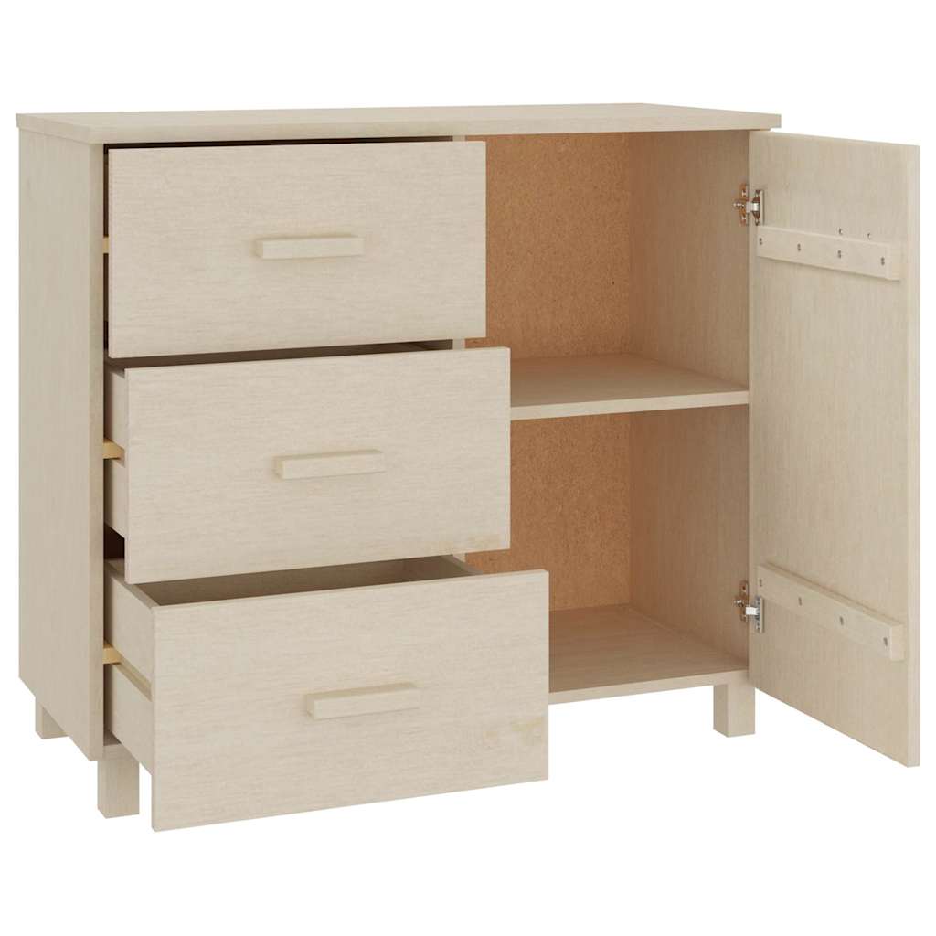 vidaXL Sideboard HAMAR 90x40x80 cm solid pine honey brown