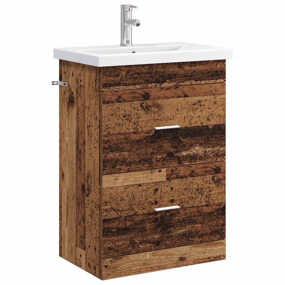 vidaXL Badkamermeubel Set Wit 61 x 40 x 84,5 cm Bewerkt hout