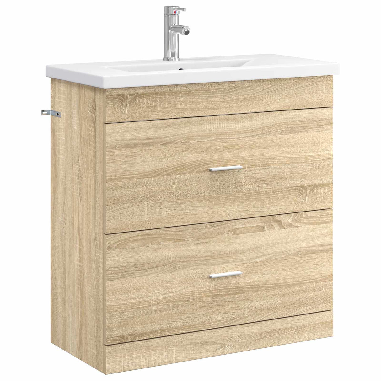 vidaXL Badkamermeubel Set Wit 61 x 40 x 84,5 cm Bewerkt hout