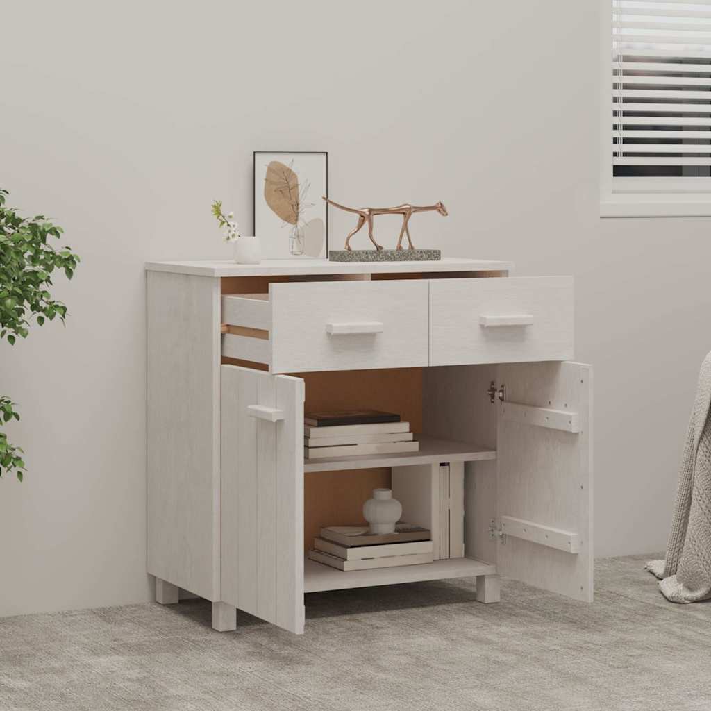 vidaXL Dressoir HAMAR 79x40x80 cm massief grenenhout honingbruin