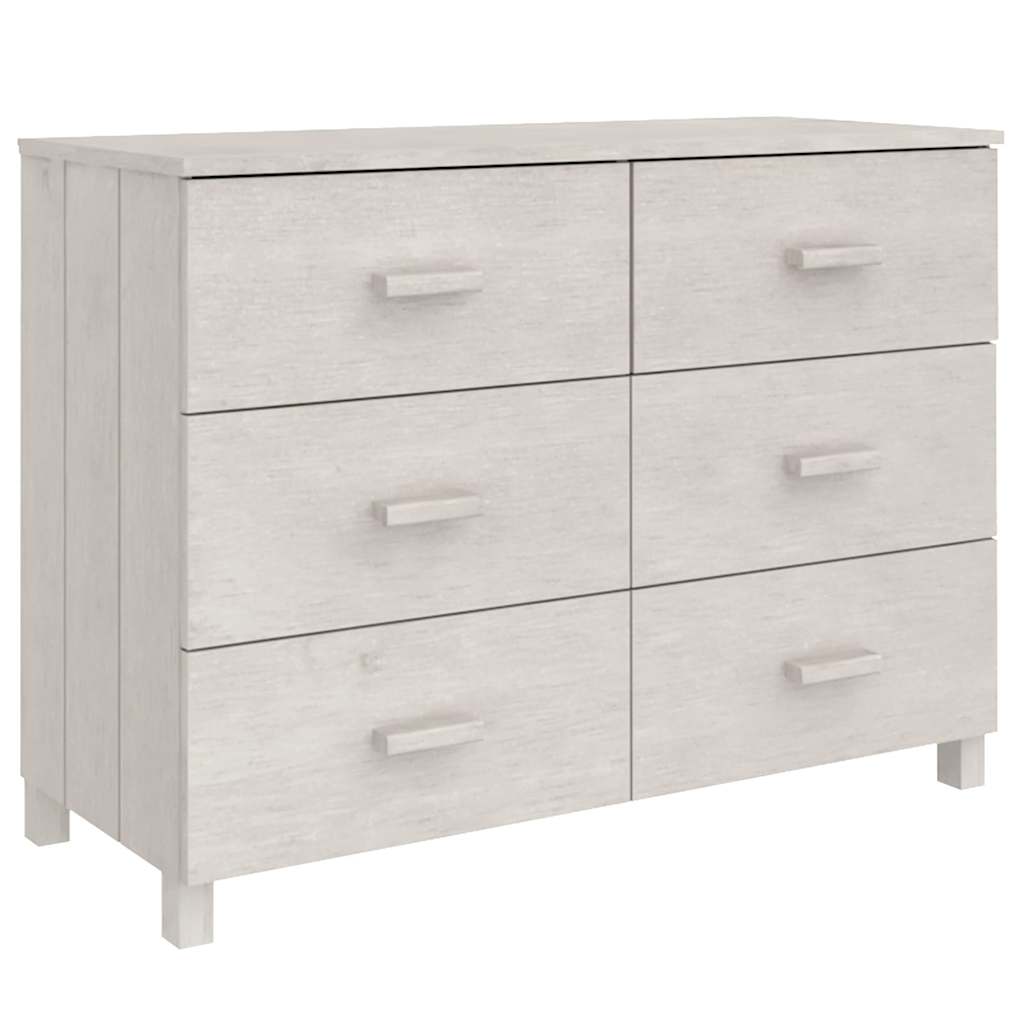vidaXL Dressoir HAMAR 113x40x80 cm massief grenenhout honingbruin