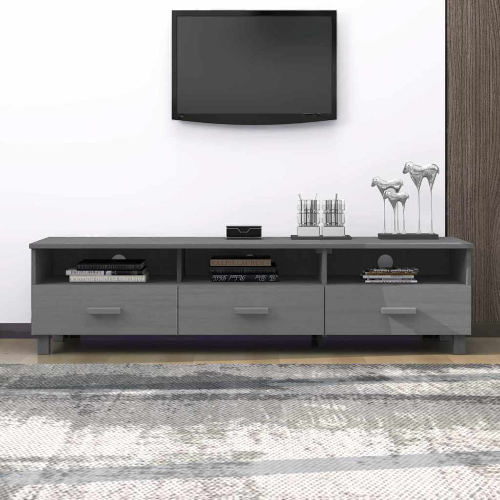 vidaXL TV Cabinet HAMAR 158x40x40 cm Solid Pine Honey Brown