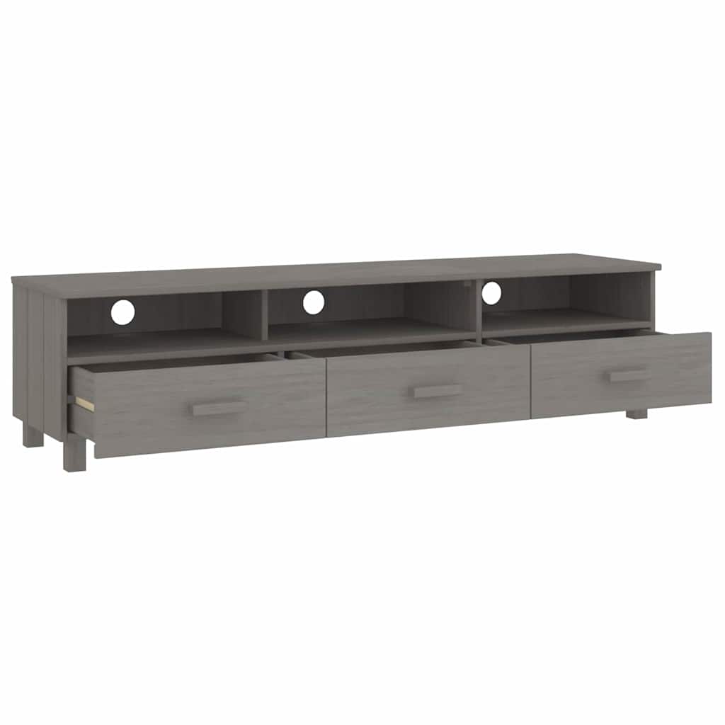 vidaXL TV Cabinet HAMAR 158x40x40 cm Solid Pine Honey Brown