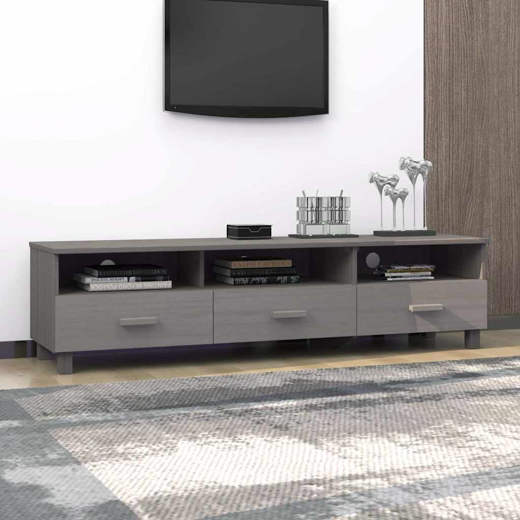 vidaXL TV Cabinet HAMAR 158x40x40 cm Solid Pine Honey Brown