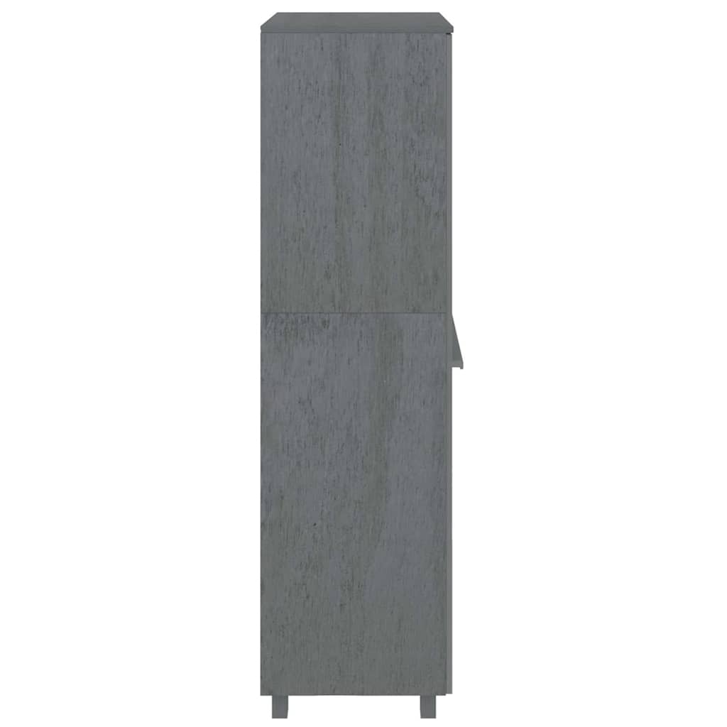 vidaXL Kledingkast HAMAR 89x50x180 cm massief grenenhout honingbruin