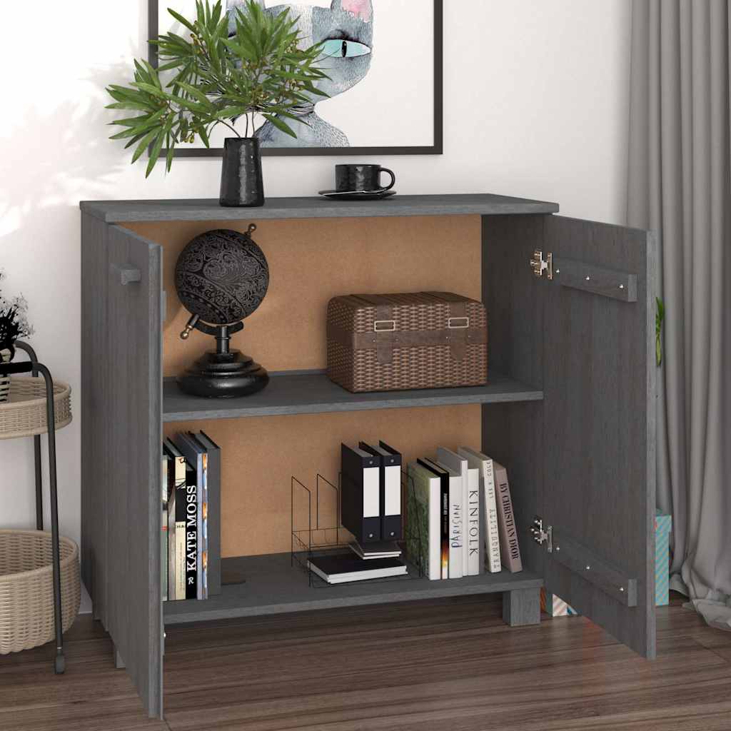 vidaXL Dressoir HAMAR 85x35x80 cm massief grenenhout honingbruin