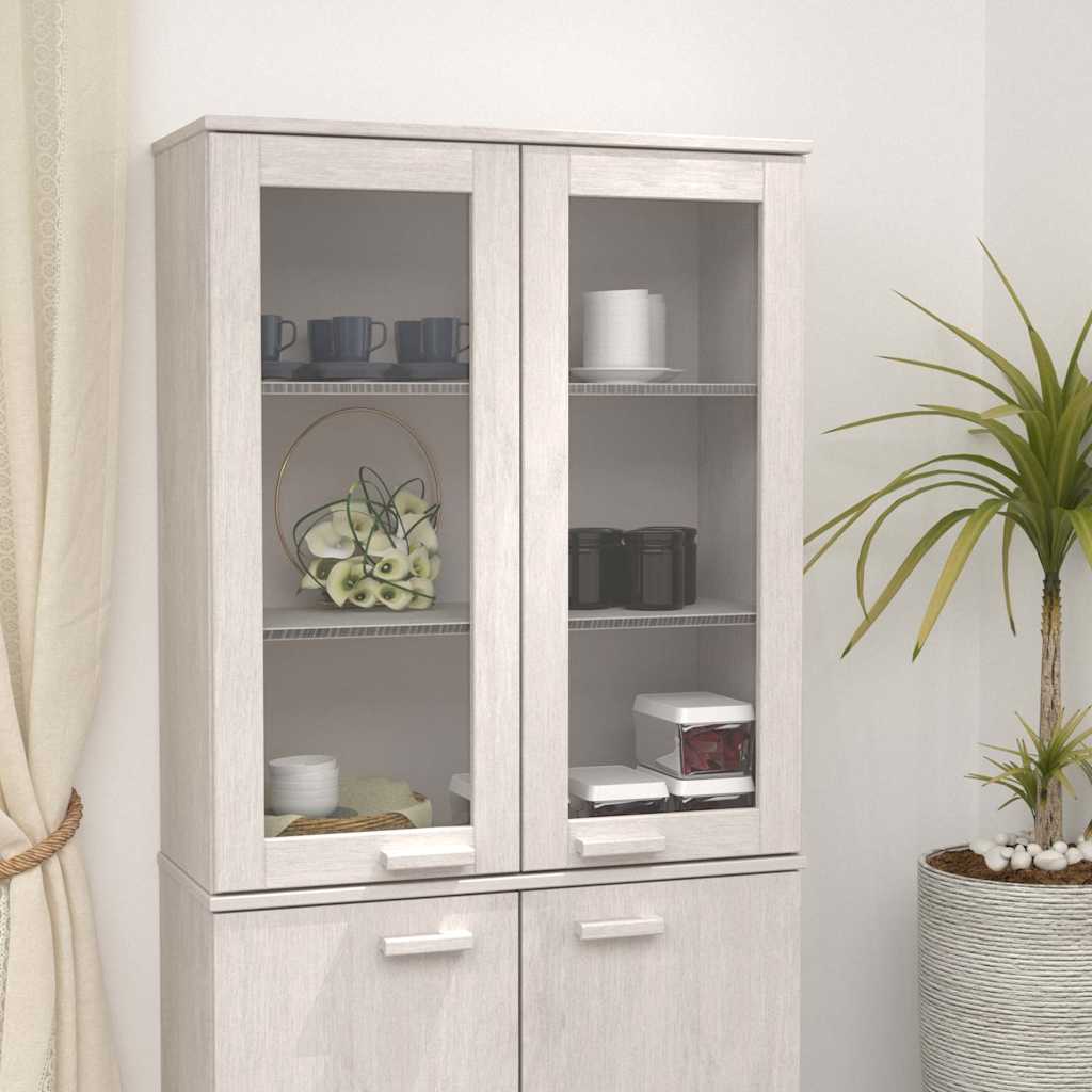 vidaXL Opzetkast HAMAR 85x35x100 cm massief grenenhout honingbruin