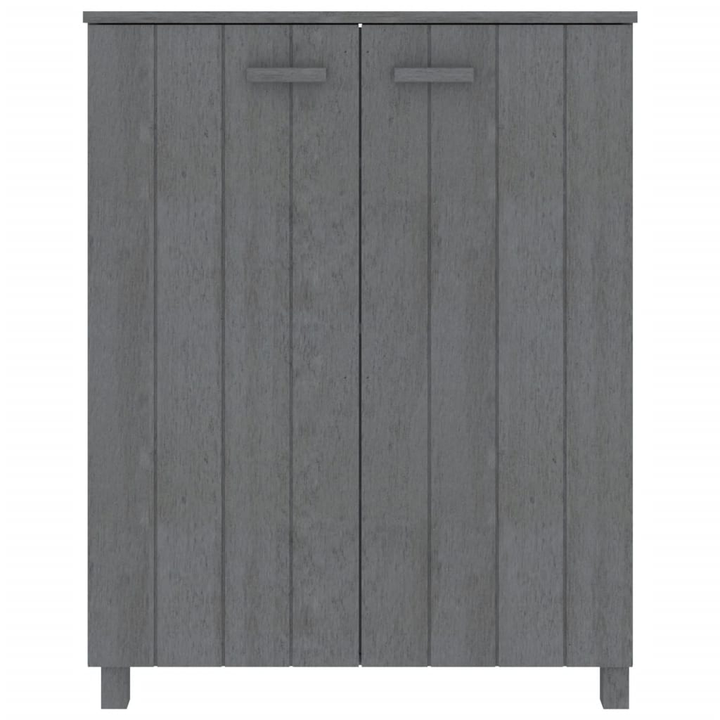 vidaXL Schoenenkast HAMAR 85x40x108 cm massief grenenhout honingbruin