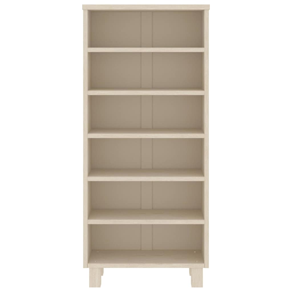 vidaXL Cd-kast HAMAR 45x18x100 cm massief grenenhout honingbruin