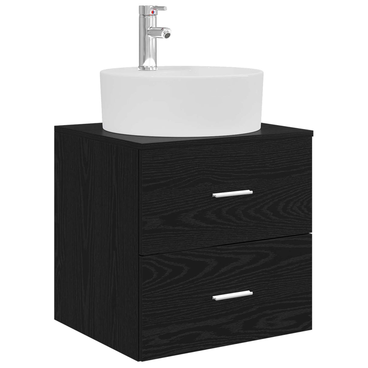 vidaXL Badkamerkast set 3 st Wit 49,5 x 44,5 x 65 cm Bewerkt hout