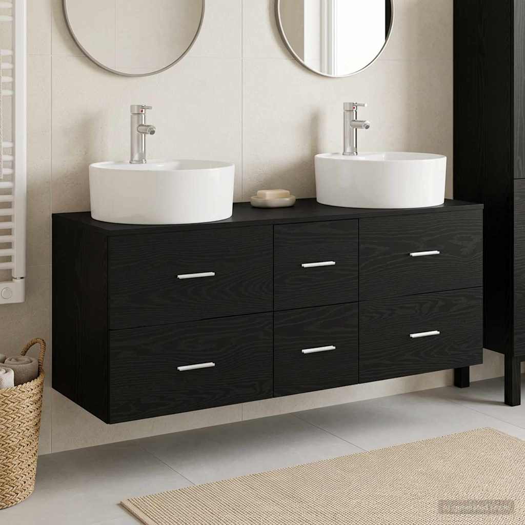 vidaXL Badkamermeubel Set 3 st Wit 49,5 x 44,5 x 65 cm Bewerkt hout