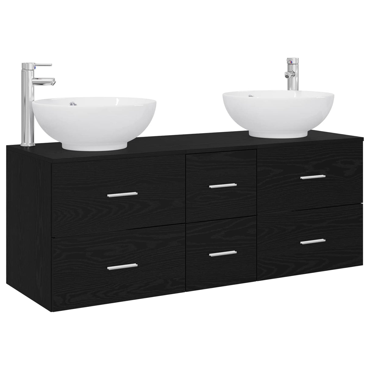 vidaXL Badkamermeubel Set 3 st Wit 49,5 x 44,5 x 65 cm Bewerkt hout